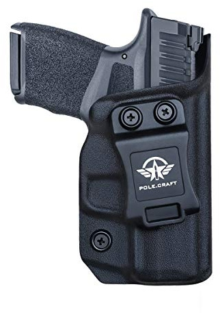 PoLe.Craft Hellcat Fondine IWB Kydex for Springfield Armory Hellcat Pistol Case Pocket - Cintura Interna Nascosta per Il Trasporto Holster Hellcat Accessori Guns Pouch (Black, Right Hand Draw)