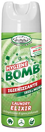 Hygiene Bomb - Alcool Spray Multiuso Igienizzante con Formulazione Alcolica 80% per Superfici Tessuti ed Ambienti, Asciugatura Rapida 400ml