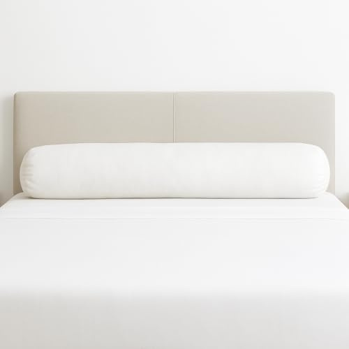 Mortreux Traversin Blanc Anti Acarien Coton Ferme 1500grs 180cm