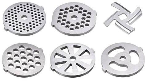 sourcing map 1 Satz Fleischwolf Klinge 47mm und Platte 3mm 5mm 7mm für Fleischwölfe
