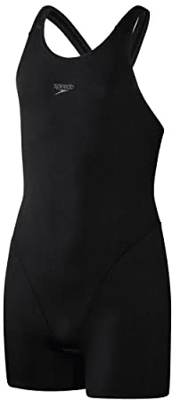 Speedo Endurance+ Legsuit, Maillot Une pièce Fille, Black,