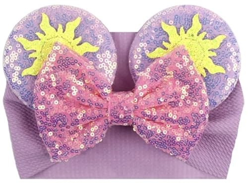 CLGIFT Cerchietto con orecchie di Minnie per neonati e bambini piccoli (Rapunzel)