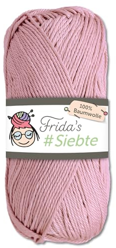 Frida‘s 50 g #Siebte ägyptisches Baumwollgarn Stricken Häkeln Wolle 43 Farben (1210 | Orchidee)