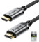 Fasgear Câble HDMI 2.1 10ft 8K Câble HDMI 48 Gbit/s Câble HDMI en nylon tressé 8K @ 60Hz 4K @ 120Hz HDCP 2.3 Prise en charge eARC HDR10 3D Dolby Compatible avec Sam-sung TV/Blu-ray/X-Box Noir