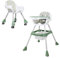 Mobiclinic® kids, Evolutionärer hochstuhl, 2 in 1, Höhenverstellbar, Doppeltablett, 6 monate–6 jahre, Forest, 5-punkt-sicherheitsgurt, Abnehmbare räder, Bis zu 35 kg, Aufbewahrungskorb,