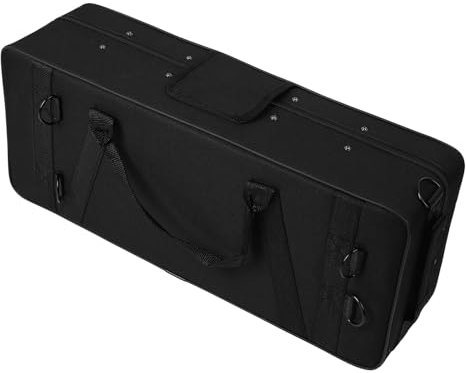Rankomu Trompeten-Aufbewahrungskoffer Trompeten-Aufbewahrungsbox, Oxford-Tuch Trompetenkoffer mit Schultergurt, mehrere Fächer, leichtes Design, tragbarer Trompetenkoffer für Reisen und Aufbewahrung