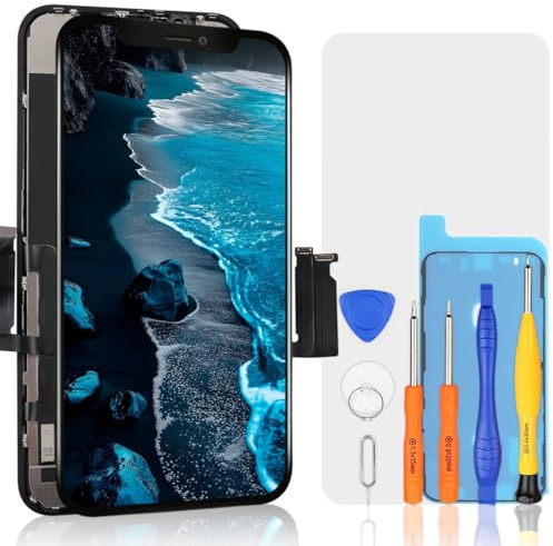 bokman für iPhone XR Display Ersatzbildschirm Schwarz 3D Touch Digitizer LCD-Glas-Touchscreen 6,1 Zoll, kompatibel A1984, A2105, A2106, A2108