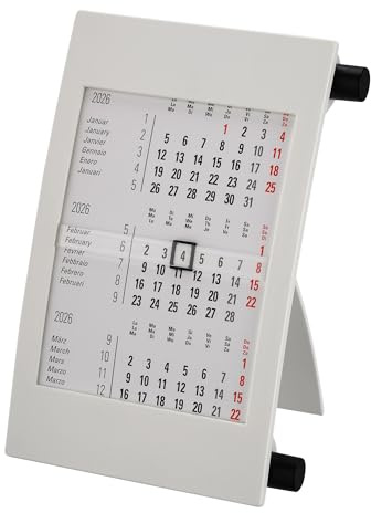 Calendario de mesa + 2026/2027 + calendario mensual de 3 meses, calendario de pie, calendario de exposiciones, calendario de oficina, 2 años, 24 meses, meses transversales, oficina alta, fabricado en