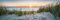VictoR Acrylglasbild Strand Ostsee 35x105cm Panoramabild Wandbild XXL Format - Sonnenuntergang