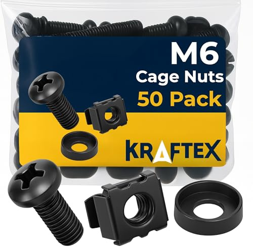 Maintain - Nut Set - Cage - 50 PK (Maintain - Nut Set - M6 Cage - 50 PK)