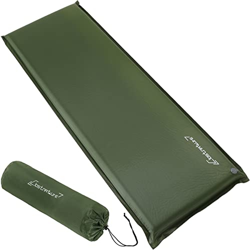 Clostnature Camping Selbstaufblasende Isomatte – 7.6 cm Dick Outdoor Selbstaufblasbare Schlafmatte mit Kleines Packmaß, Leicht Aufblasbare Luftmatratze für Sport, Trekking, Winter