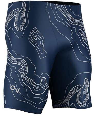 Pro Series Short de bain pour homme | Jammer athlétique pour homme | Jammer pour la natation | Taille 28 à 38, Watermans - Bleu, 32