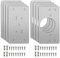 8 piezas Placa Reparación Bisagras para Armario, Placa Reparación Bisagras Acero Inoxidable, Placa Reparación Bisagra Oculta Taza 35mm Aplicable a Muebles Madera Gabinete Puerta Plegable Armario
