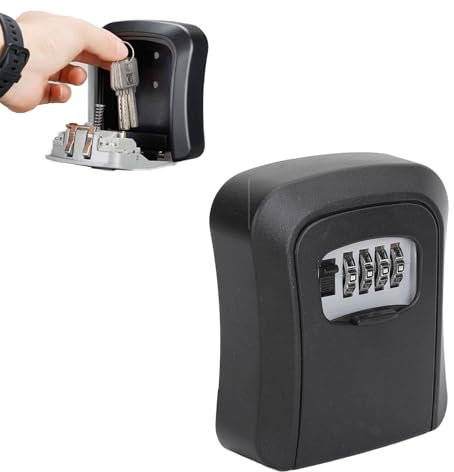 Cassetta Chiavi con Codice 4 Cifre, Cassetta Sicurezza Chiavi, Key Box da Parete, Cassetta Portachiavi con Codice per Ingresso Casa, Uso Esterno Appartamento Garage