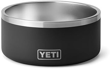 YETI Boomer, Stainless Steel, Non-Slip Dog Bowl, Black, 8