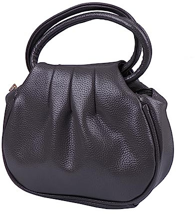 DEARMAMY Damen Mini PU Tasche Einfarbig Modische Clutch Handtasche Und ünzbeutel Für Einkäufe Hellgrau