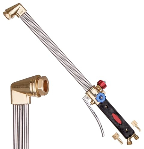 TC TECHNIC – Chalumeau de Coupe pour Ferraille – 50 cm – Compatible Propane et Acétylène – Buses PNME & ANME – Raccord Gaz Combustible 3/8 L, Oxygène 1/4 – Avec Anti-retour Intégré