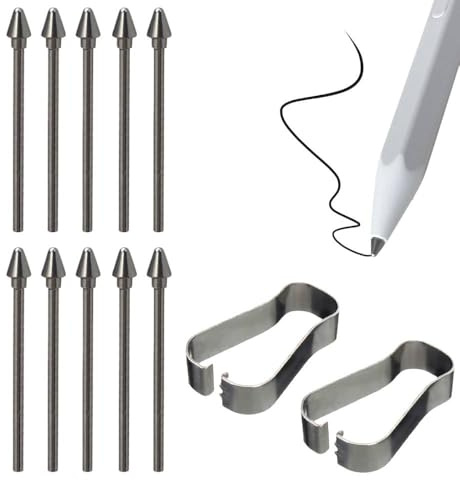 Lot de 10 pointes de rechange en métal pour Samsung Galaxy Tab S11/Tab S11 Ultra Touch Stylus S Pen avec outils de retrait
