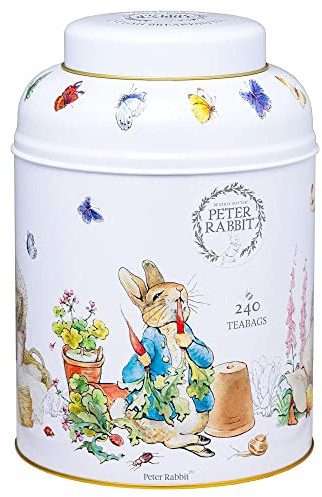 New English Teas Beatrix Potter Tea Caddy with 240 English Breakfast Teabags