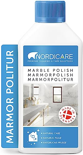 Nordicare Lucidante per marmo [500 ml] per la cura della pietra naturale e artificiale, per la pulizia del marmo, per la cura del marmo, per la pulizia del marmo, per la pulizia del marmo