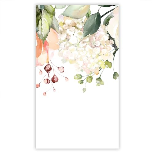 SMTDeco Protection plaque de cuisson, vitrocéramique, verre trempé, pour cuisinières électrique, à induction,planche à découper 30x52 cm une pièce Fleurs Rose Blanc (103809)