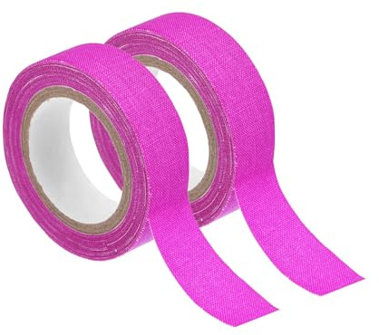 sourcing map 2 Rollen Neon-Gaffa-Stoffband, 0,6 Zoll x 16,5 ft Leuchtband fluoreszierendes Klebeband für Party- und Heimdekoration, lila