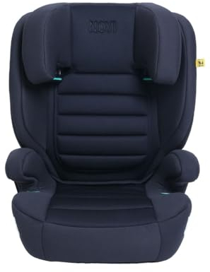 Novi Baby® James Premium i-Size Kindersitz/Autositz, 3,5 bis 12 Jahre, 100 bis 150 cm, einstellbar zur Kindersitzerhöhung, Kopfstütze höhenverstellbar, abnehmbare Rückenlehne, Armlehnen (Schwarz)