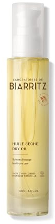 Laboratoires de Biarritz - Huile Sèche à l’Extrait d’Algue Brune - Certifiée Bio - Visage, Corps & Cheveux - Toucher Sec Non Collant - 100 ml - Fabriquée en France