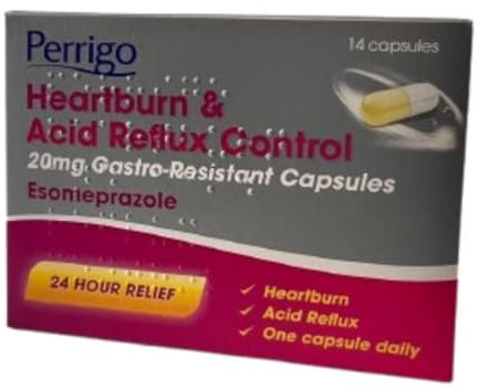 Esomeprazole Delayed-Release Capsules – 14 Count 20mg – 24-Hour Heartburn & Acid Reflux Relief