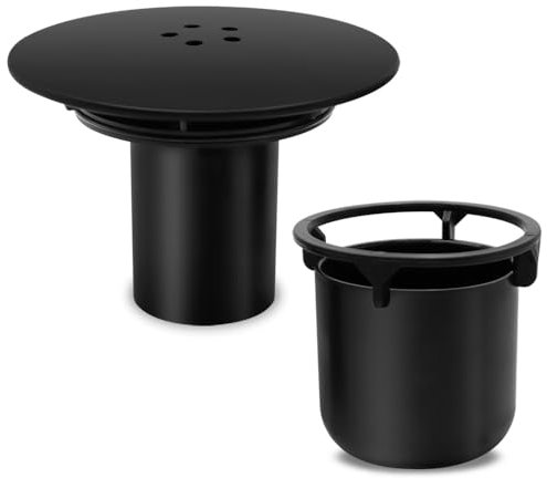 Cubierta de Desagüe de Ducha de 115MM Flujo Rápido Tapa Desague Ducha con Filtro Desague Ducha Redondo para Salida de Drenaje de 90 mm para Baño Inodoro Lavandería