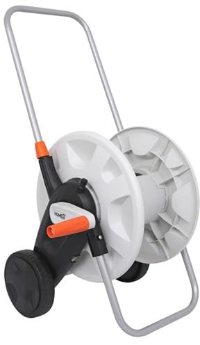 HOME It® Dévidoir de 50 m pour tuyau d'arrosage - Dévidoir sans tuyau pour que vous puissiez utiliser votre propre tuyau d'arrosage