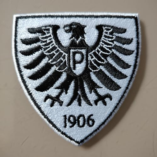 2stk SC Münster Preußen Aufnäher Patch Football Fussball Soccer Club Iron on bügelbild aufbügler Badge Team logo