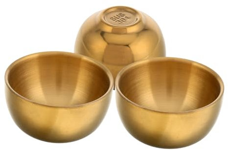 BIUDECO 3 Pièces Tasses Acier Inoxydable Isolées et Incassables pour Boissons Chaudes et Froides Verres à Vin Élégants pour Usage Domestique et