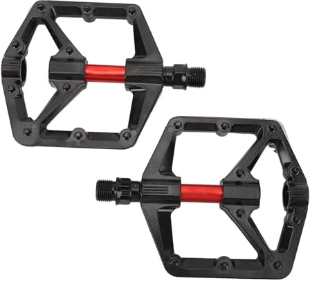 ZASCHMOY Anti-Skid Aluminum Alloy Road Bike Pedals with Reflector and DU Bearing for Mountain and City Cycling