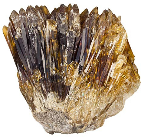 mookaitedecor Natural Raw Amber Calcite Crystal Cluster Geode Stone Mineral Specimen Gemstone for Reiki Healing Home Decoration(0.22-0.33 lb)