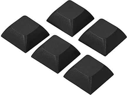 PATIKIL 5 Pack 1U Blank Keycap Ersatz Universal PBT mechanische Keyboard schwarz