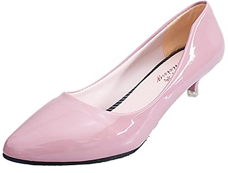 TDEOK Talons hauts Femmes Sandales Danse Mode de Plein Air Loisirs Respirant Chaussures Femmes Élégant Petit Talon, Rose, 39