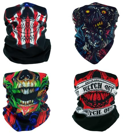 SMEHCF 4 Multipurpose Bandanas for Women Men