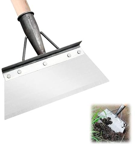 27cm Reinigungsschaufel 1 Stück Multifunktionale Reinigungsschaufel High Mangane Stahl Multifunktionale Gartenschaufel Schaufel für den Garten Unkraut Garten Reinigungsschaufel Gartenprofi