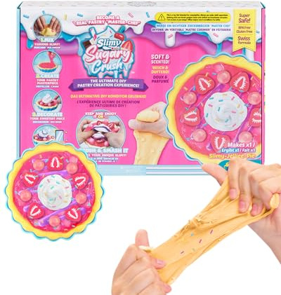 SLIMY Sugary Crush - Jelliee-Pie, Slime und Knete Kreativ-Set, Backspiel zum selber Mischen, Formen und Dekorieren, kreatives Gestalten für Kinder