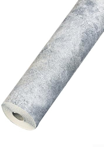 Sumsoctober Elegante carta da parati retrò in PVC con texture unica, si adatta perfettamente a vari ambienti interni (grigio)
