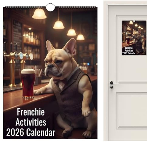 JINGLING Djurkalender 2026 – illustrerad årsplanering, 2026 rolig väggkalender, för kontor vardagsrum sovrum skola dagis butik