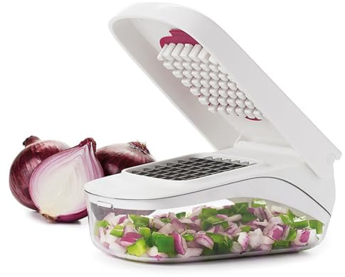 Quick Push Vegetable Chopper,Onion Chopper Food Chopper Dicer,Salad Chopper Veg Dicer Veggie Chopper,Kitchen Vegetable Fruit Cutter