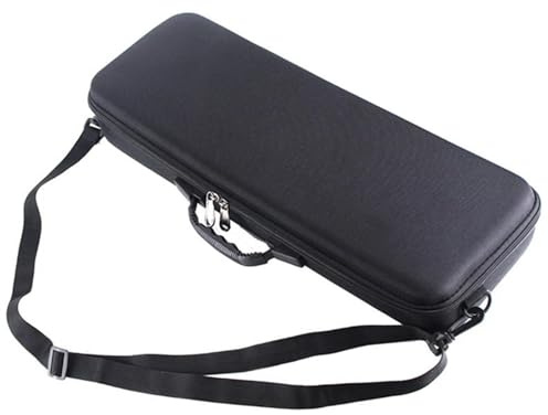 Acunny - Bolsa de caña de pescar, funda rígida para caña de pescar, funda de viaje impermeable para caña de pescar, bolsas de transporte, correa extraíble, alta capacidad, asas, carcasa rígida EVA