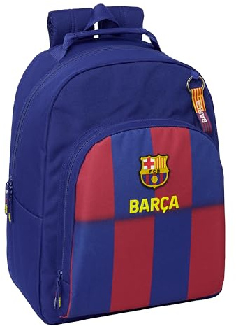 Safta F.C. Barcelona 1st Team 25/26 – School Backpack Adaptable to Car, Backpack, Ideal for Children of Different Ages, Comfortable and Versatile, Quality and Resistance, 32 x 15 x 42 cm, Blue