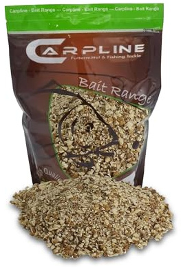 Carpline24 Crushed Tigers - 5 Kg - Tigernüsse geschrotet, Angelköder für Karpfen, zum Anfüttern & Angeln, Grundfutter, Fischfutter & Karpfenköder, geringer Beifang, Lange Wirkdauer