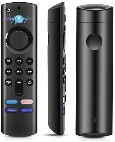 Télécommande Vocale de Remplacement (3 Gen), Smart TV Télécommande de Remplacement avec Fonction Vocale, Convient au Smart TV 2 gen & 3 gen & 4K & Lite