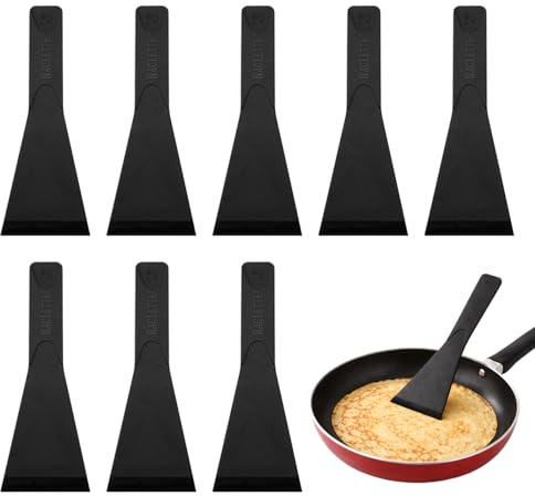 Juego de 8 Espátulas de Nylon para Raclette,Rascador Raclette, Rascadores Antiadherentes para Queso, Utensilios de Cocina Resistentes al Calor, Ideales para Parrillas, Fondue y Tablas Gourmet