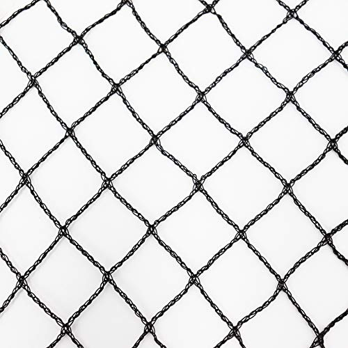 Aquagart®, rete per laghetto, 4 m x 10 m, protezione dagli uccelli, larghezza maglie: 20 x 20 mm, colore nero, rete per alberi da frutto, rete stabile, in silon