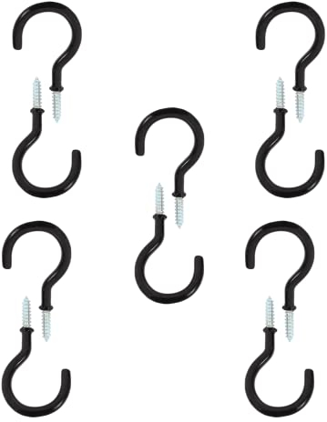 FYACCD Screw Hooks, 10 Pcs Ceiling Hooks, Cup Hooks, Screw-in Hooks for Outdoor Indoor, Hanging